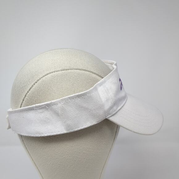 Aetna Golf Strapback Sun Visor Cap White One Size Adjustable Cotton Hit Wear - Picture 5 of 9